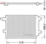 DCN02005 Kondenzátor, klimatizace DENSO