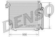 DCN02010 Kondenzátor, klimatizace DENSO