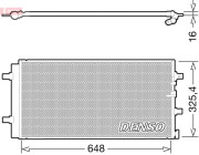 DCN02021 Kondenzátor, klimatizace DENSO
