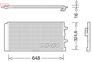 DCN02024 DENSO kondenzátor klimatizácie DCN02024 DENSO