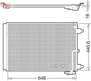 DCN02025 Kondenzátor, klimatizace DENSO