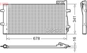DCN02035 Kondenzátor, klimatizace DENSO