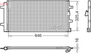 DCN02041 DENSO kondenzátor klimatizácie DCN02041 DENSO