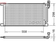 DCN05020 Kondenzátor, klimatizace DENSO