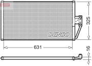 DCN05021 DENSO kondenzátor klimatizácie DCN05021 DENSO