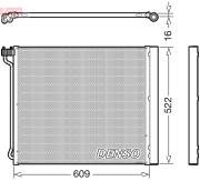 DCN05034 Kondenzátor, klimatizace DENSO