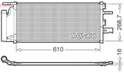 DCN05036 Kondenzátor, klimatizace DENSO