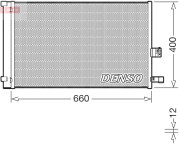 DCN05037 DENSO kondenzátor klimatizácie DCN05037 DENSO