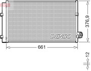 DCN05106 Kondenzátor, klimatizace DENSO