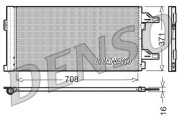 DCN07002 DENSO kondenzátor klimatizácie DCN07002 DENSO