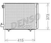 DCN07007 DENSO kondenzátor klimatizácie DCN07007 DENSO