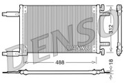 DCN09041 DENSO kondenzátor klimatizácie DCN09041 DENSO