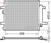 DCN09124 Kondenzátor, klimatizace DENSO