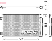 DCN09147 DENSO kondenzátor klimatizácie DCN09147 DENSO