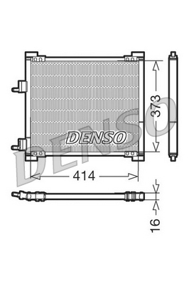 DCN10015 Kondenzátor, klimatizace DENSO