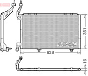 DCN10039 Kondenzátor, klimatizace DENSO