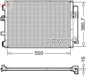 DCN10043 Kondenzátor, klimatizace DENSO