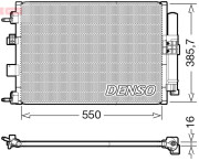 DCN10046 Kondenzátor, klimatizace DENSO
