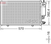 DCN10051 Kondenzátor, klimatizace DENSO