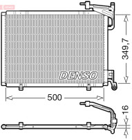 DCN10055 Kondenzátor, klimatizace DENSO