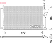 DCN15002 Kondenzátor, klimatizace DENSO