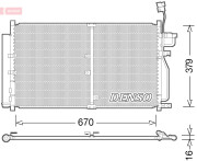 DCN15003 Kondenzátor, klimatizace DENSO