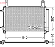 DCN15004 DENSO kondenzátor klimatizácie DCN15004 DENSO