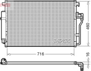 DCN17008 Kondenzátor, klimatizace DENSO