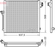 DCN17058 DENSO kondenzátor klimatizácie DCN17058 DENSO