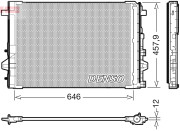 DCN17059 DENSO kondenzátor klimatizácie DCN17059 DENSO