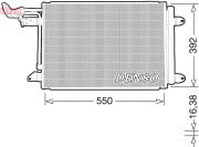 DCN32032 DENSO kondenzátor klimatizácie DCN32032 DENSO