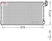 DCN32068 Kondenzátor, klimatizace DENSO