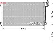 DCN32068 DENSO kondenzátor klimatizácie DCN32068 DENSO