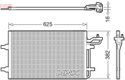DCN33009 Kondenzátor, klimatizace DENSO