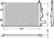 DCN33013 Kondenzátor, klimatizace DENSO
