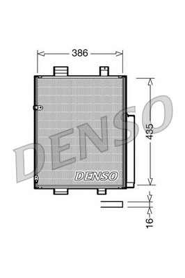 DCN35001 DENSO kondenzátor klimatizácie DCN35001 DENSO