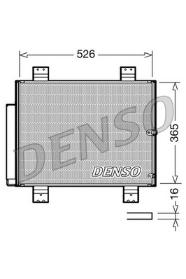 DCN35002 Kondenzátor, klimatizace DENSO