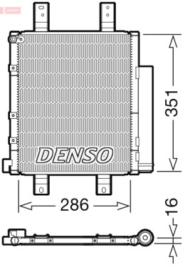 DCN35005 Kondenzátor, klimatizace DENSO