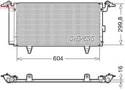 DCN36005 DENSO kondenzátor klimatizácie DCN36005 DENSO