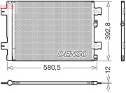 DCN37005 DENSO kondenzátor klimatizácie DCN37005 DENSO