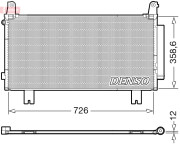 DCN40032 DENSO kondenzátor klimatizácie DCN40032 DENSO