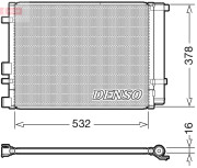 DCN41006 DENSO kondenzátor klimatizácie DCN41006 DENSO