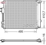 DCN41012 DENSO kondenzátor klimatizácie DCN41012 DENSO