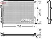 DCN41017 DENSO kondenzátor klimatizácie DCN41017 DENSO