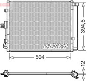 DCN43005 Kondenzátor, klimatizace DENSO