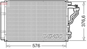 DCN43008 DENSO kondenzátor klimatizácie DCN43008 DENSO