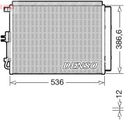 DCN43009 Kondenzátor, klimatizace DENSO