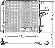 DCN43012 Kondenzátor, klimatizace DENSO