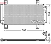 DCN44008 DENSO kondenzátor klimatizácie DCN44008 DENSO