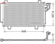 DCN44012 Kondenzátor, klimatizace DENSO